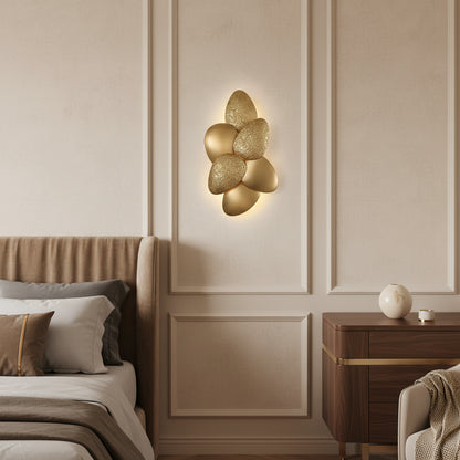 Aurora Gilded Petal Wall Art Sconce