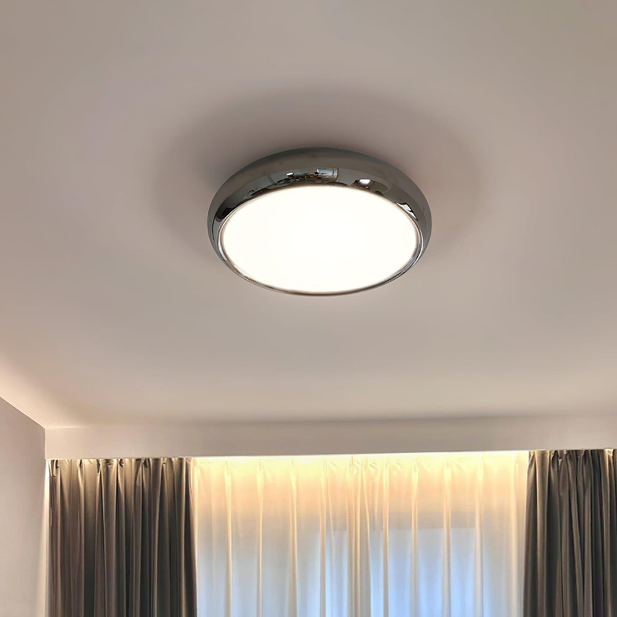 HARK Mirror-Chrome Flush Mount Ceiling Light