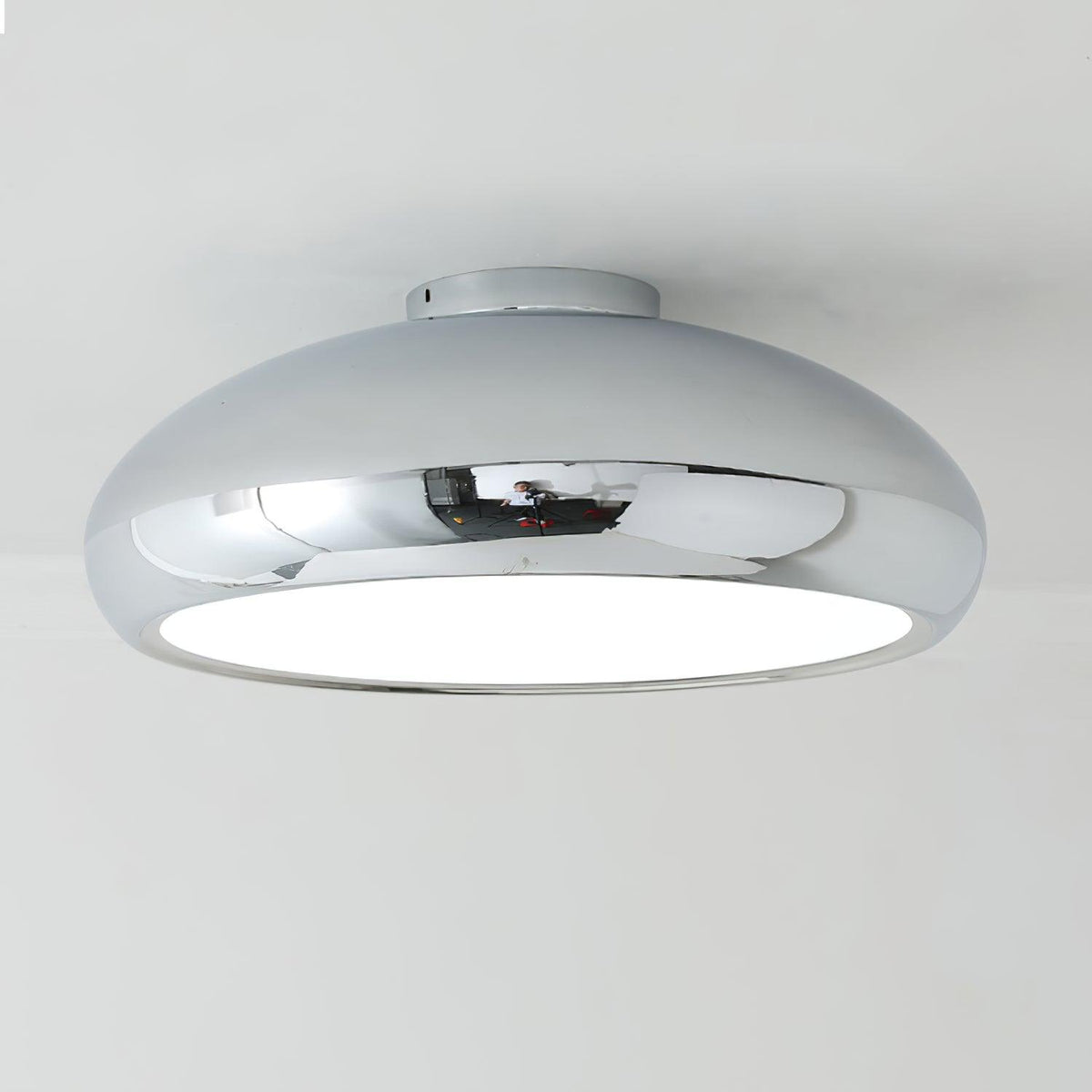 HARK Mirror-Chrome Flush Mount Ceiling Light