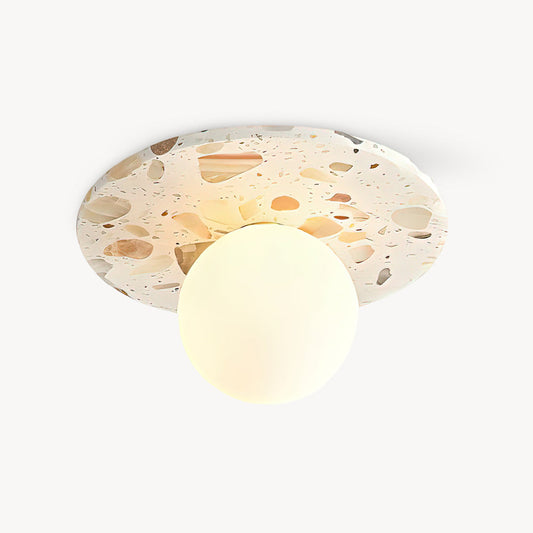 MIRELLA Terrazzo & Brass Ceiling Light