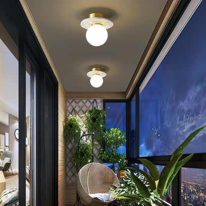 MIRELLA Terrazzo & Brass Ceiling Light
