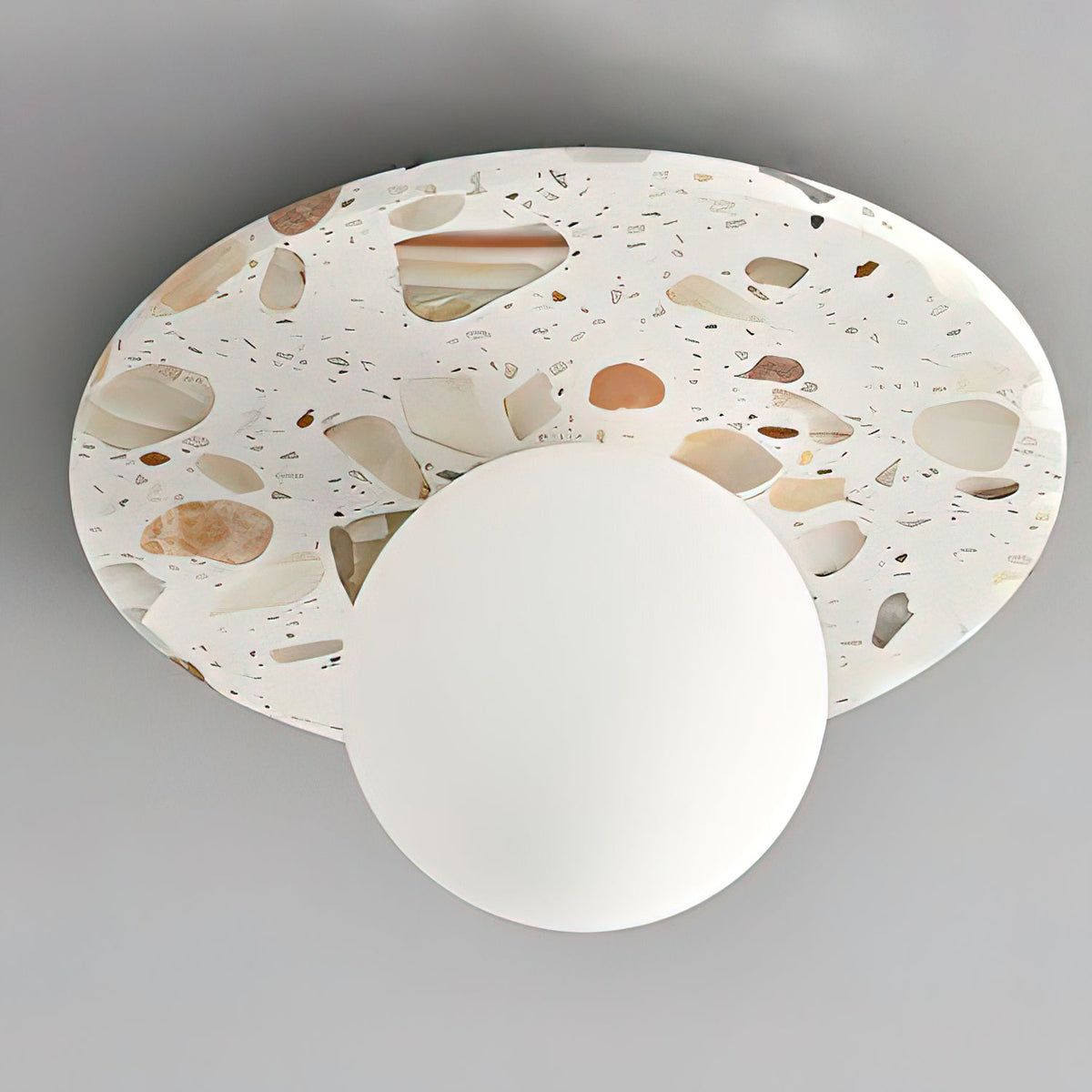 MIRELLA Terrazzo & Brass Ceiling Light