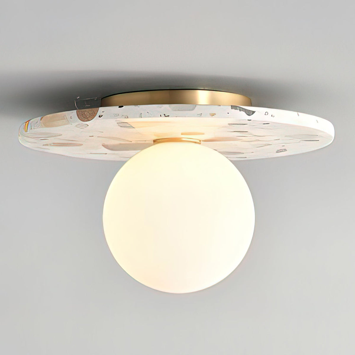 MIRELLA Terrazzo & Brass Ceiling Light