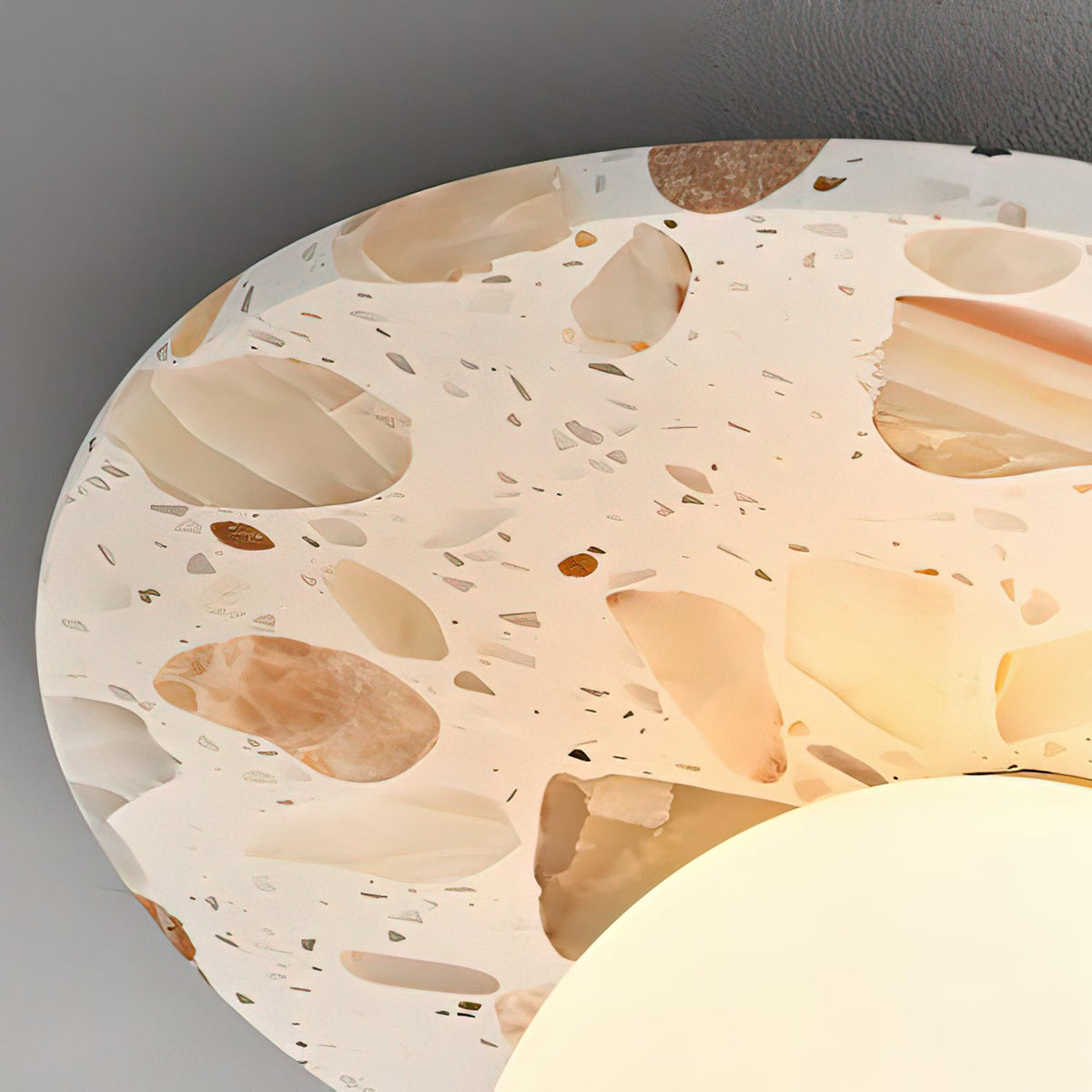 MIRELLA Terrazzo & Brass Ceiling Light