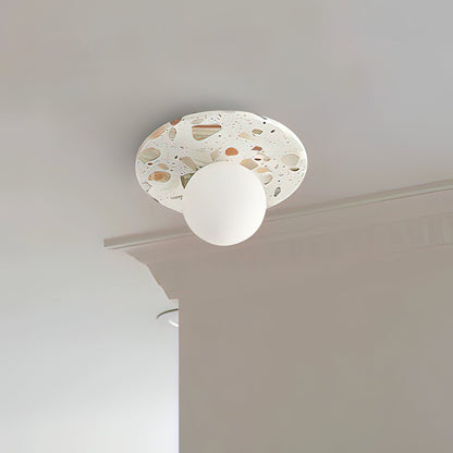 MIRELLA Terrazzo & Brass Ceiling Light