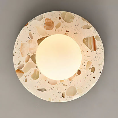 MIRELLA Terrazzo & Brass Ceiling Light