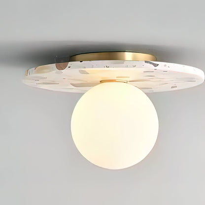 MIRELLA Terrazzo & Brass Ceiling Light