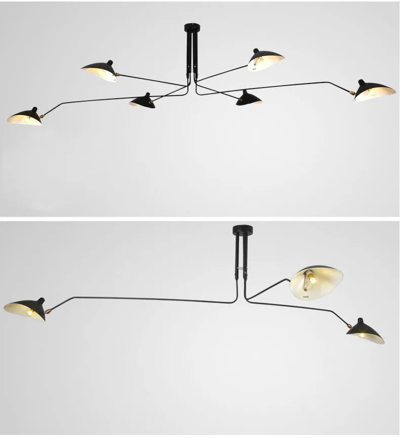 Vertex Orbit Spider Arm Ceiling light