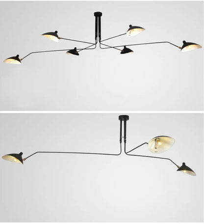 Vertex Orbit Spider Arm Ceiling light