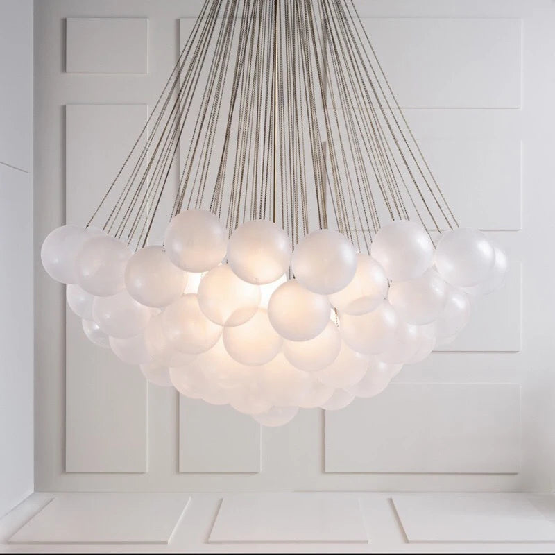 MetroGlow™ Frosted Glass Chandelier