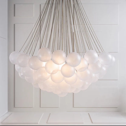 MetroGlow™ Frosted Glass Chandelier