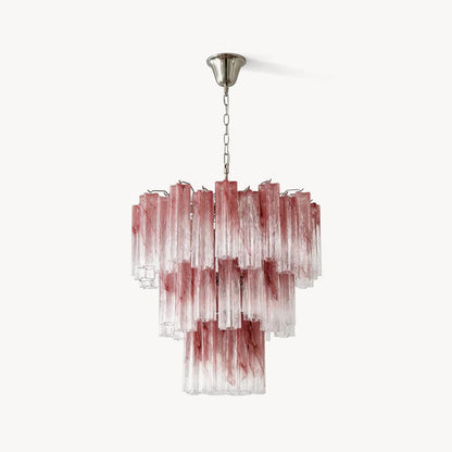 Blush Murano Cascade Chandelier