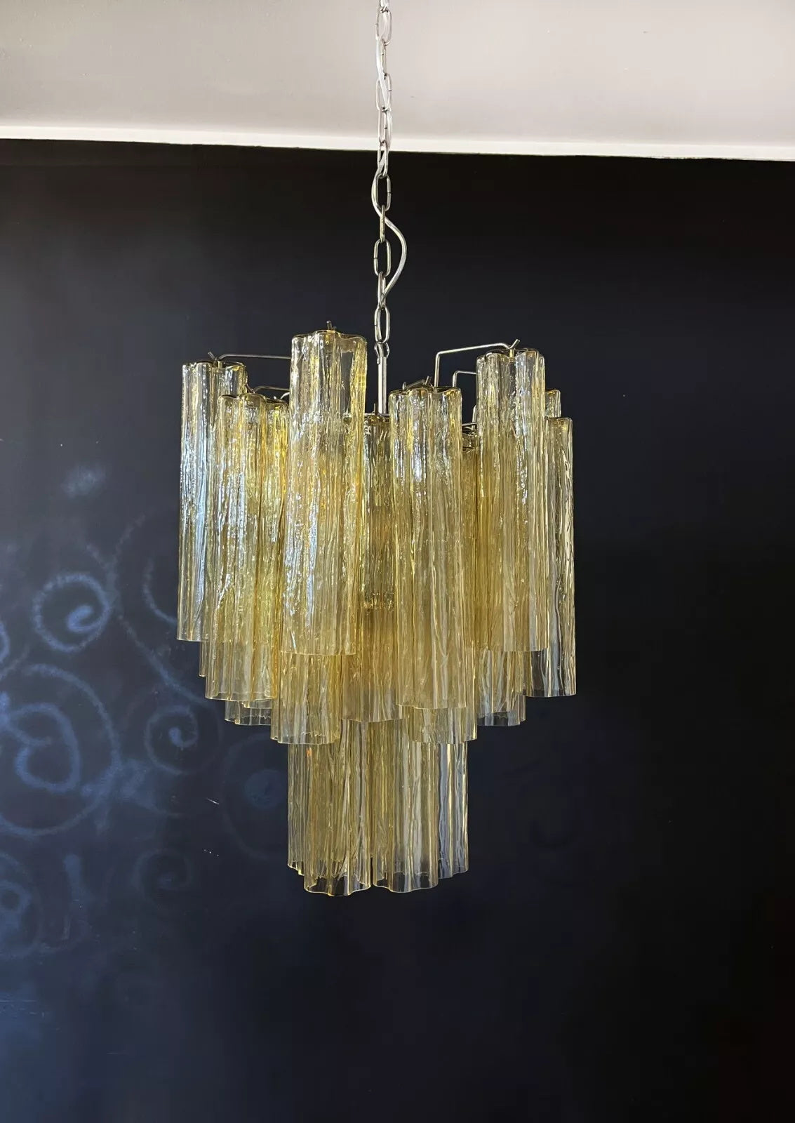 Blush Murano Cascade Chandelier