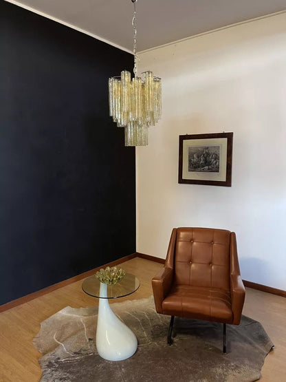 Blush Murano Cascade Chandelier