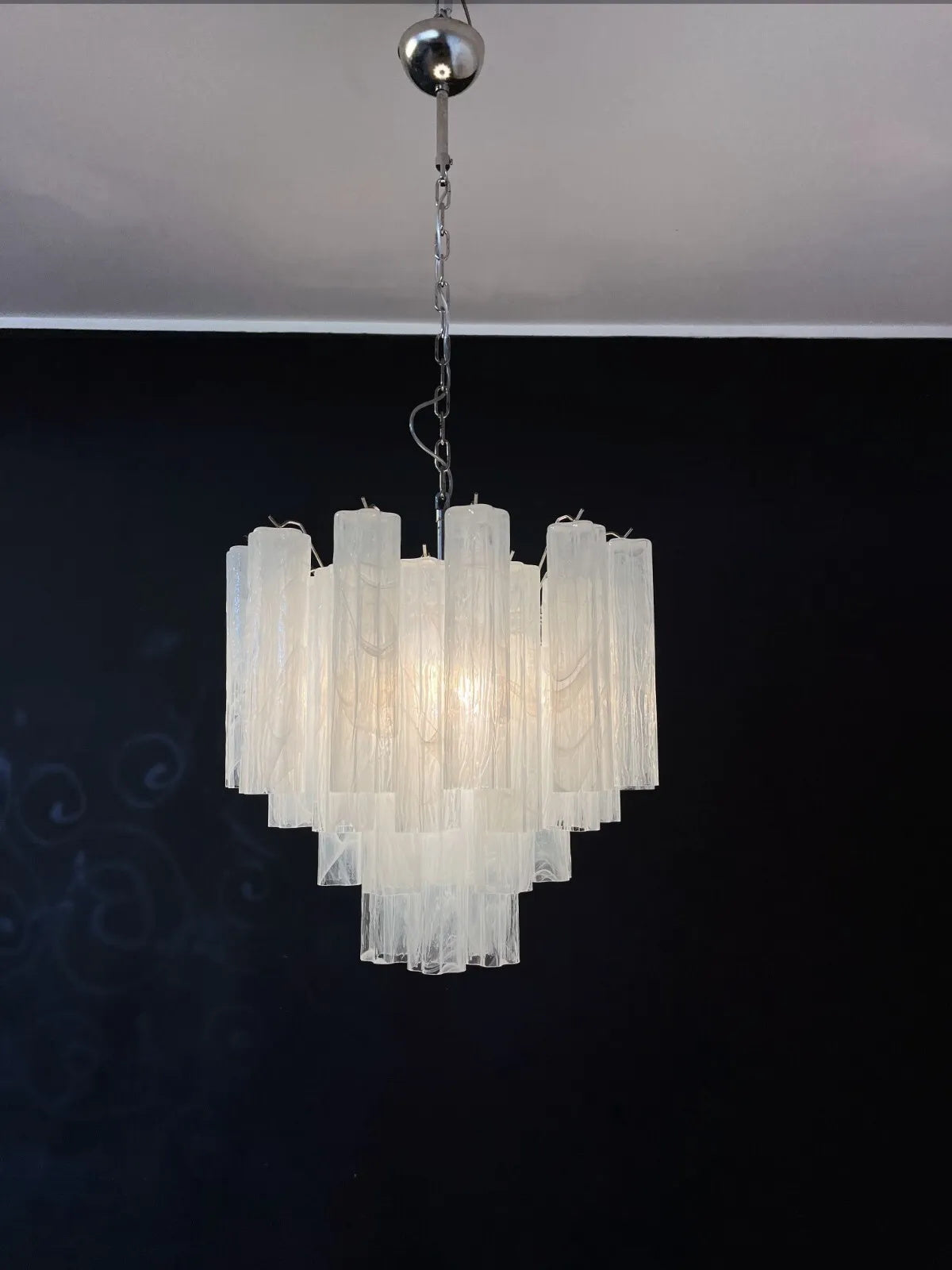 Blush Murano Cascade Chandelier