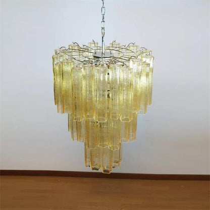 Blush Murano Cascade Chandelier