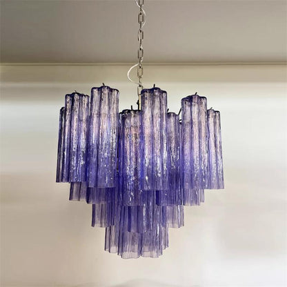 Blush Murano Cascade Chandelier