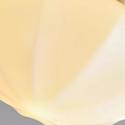 OPALINE Brass & Milk Glass Ceiling Light