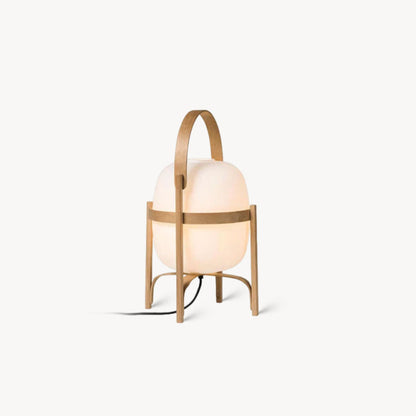 Cesta Wooden Lantern Table Lamp