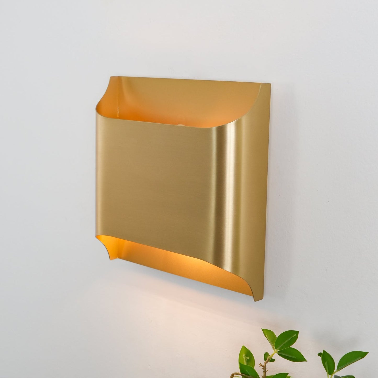 Arc Fold Brass Wall Sconce