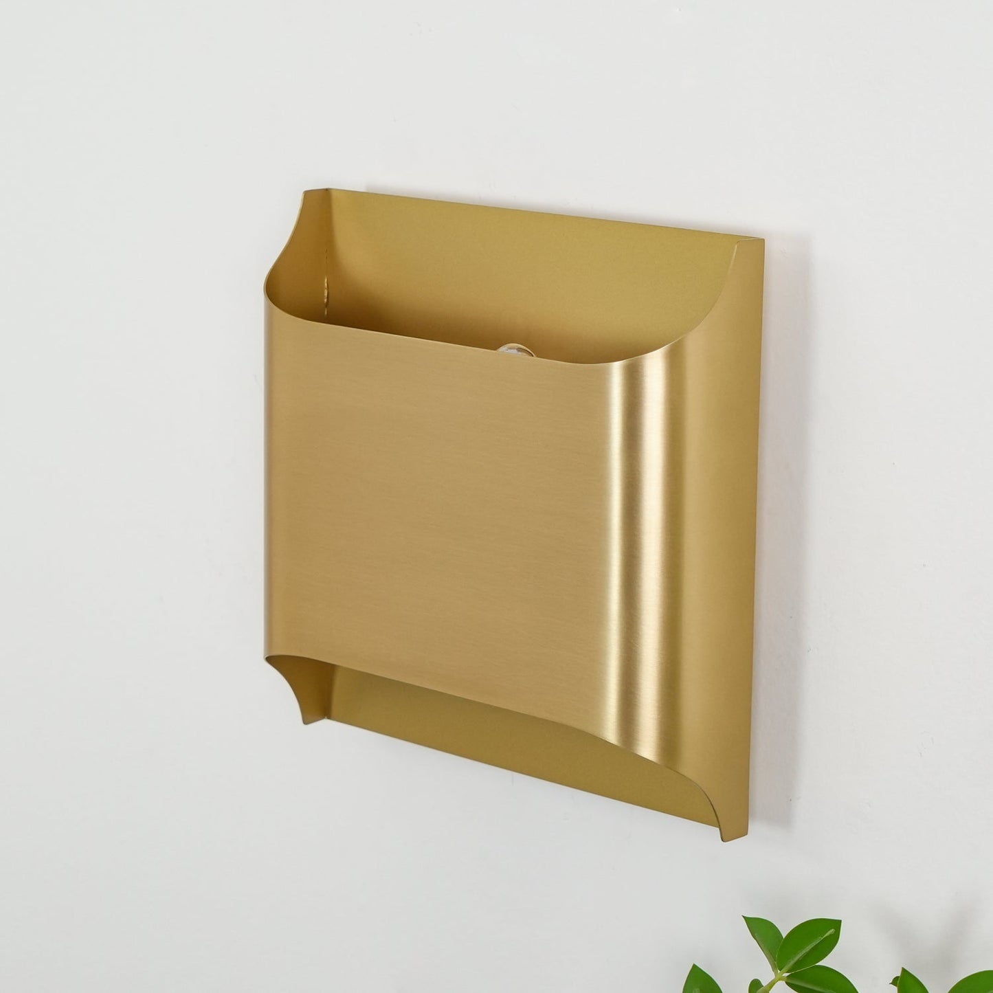 Arc Fold Brass Wall Sconce