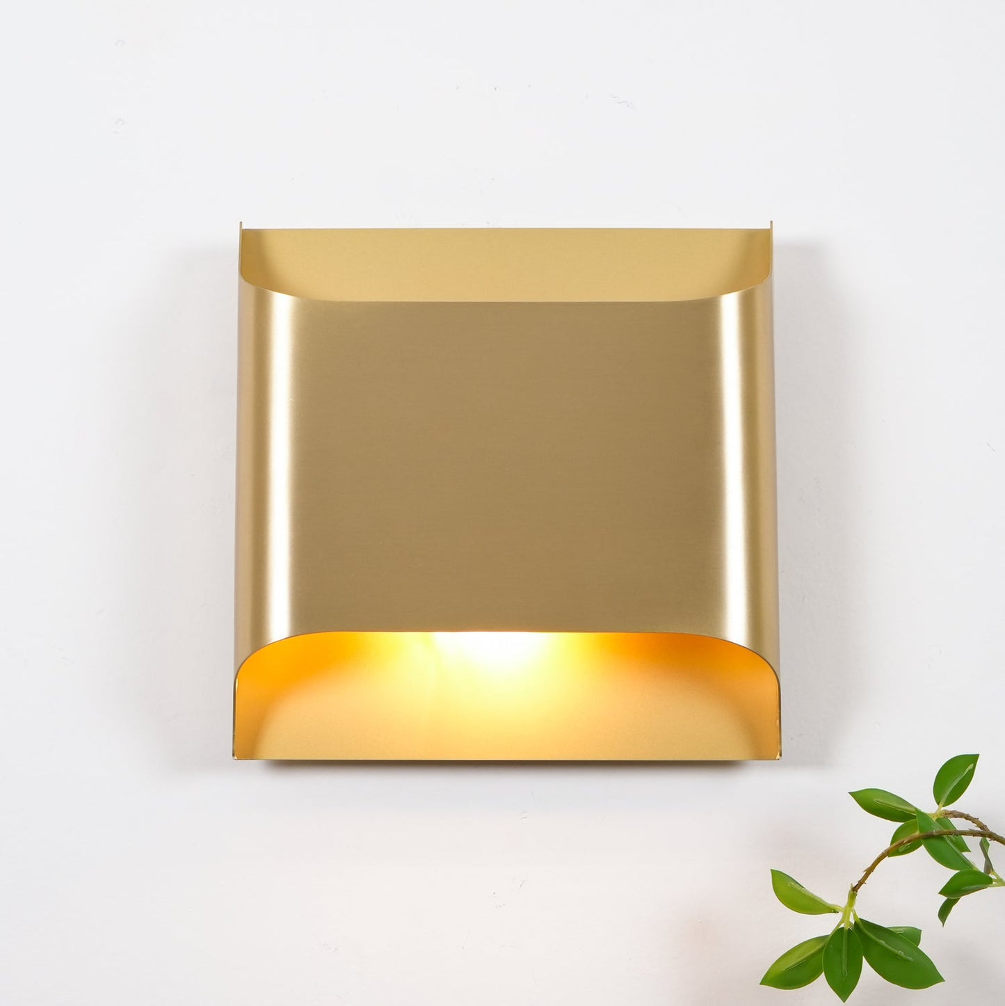 Arc Fold Brass Wall Sconce