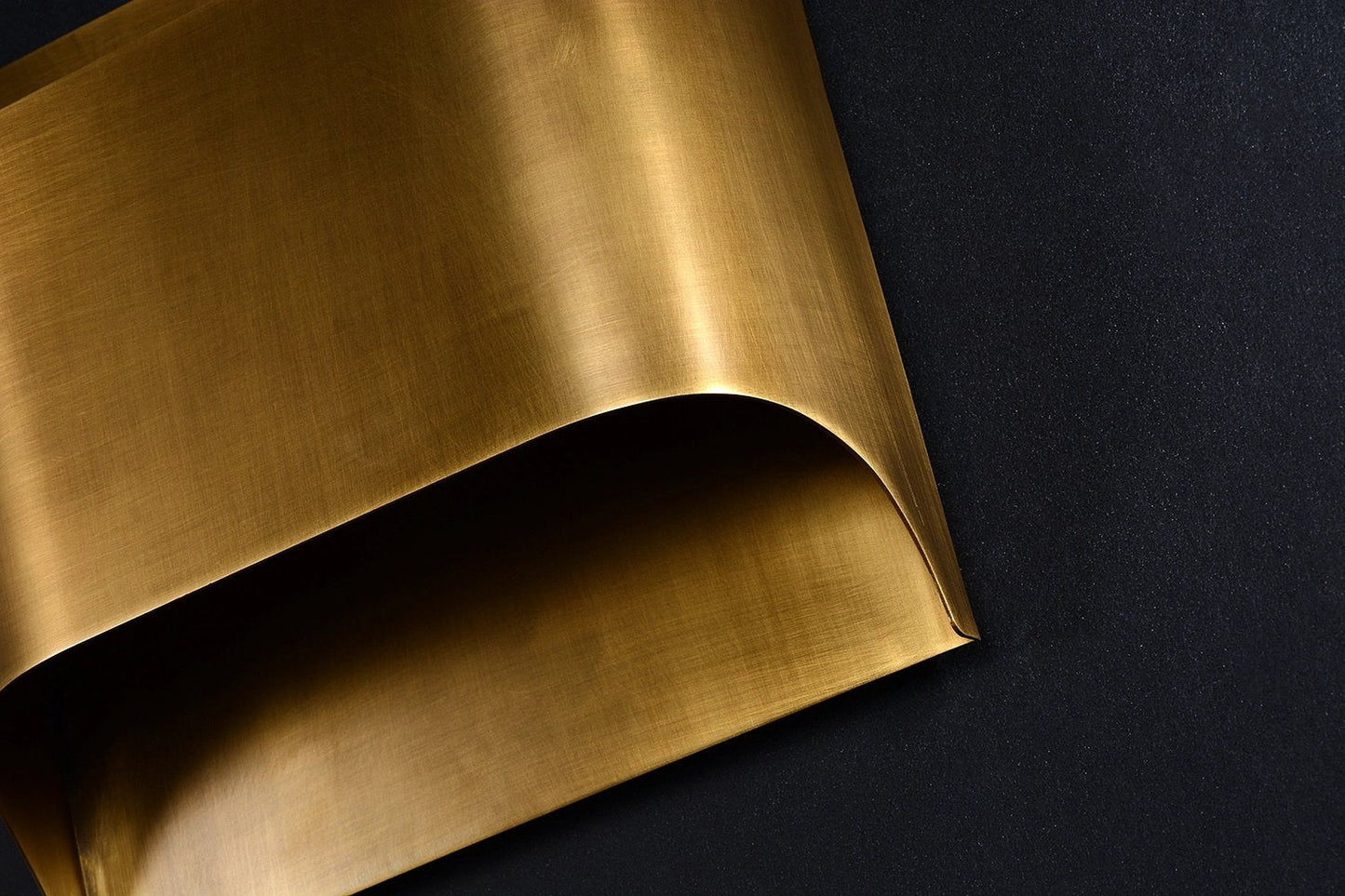 Arc Fold Brass Wall Sconce