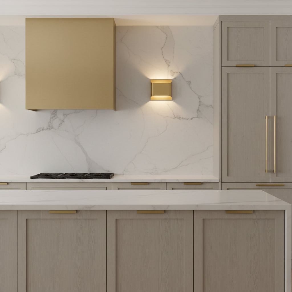 Arc Fold Brass Wall Sconce