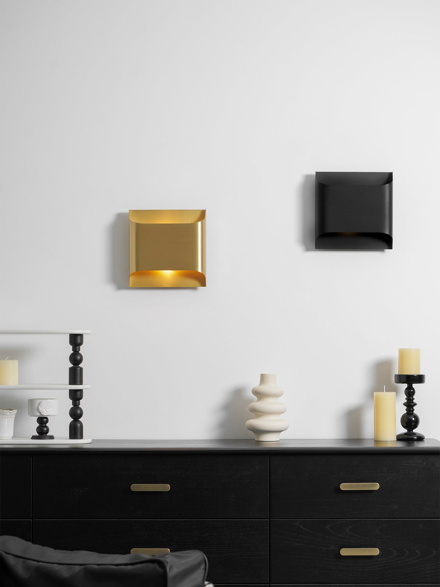 Arc Fold Brass Wall Sconce