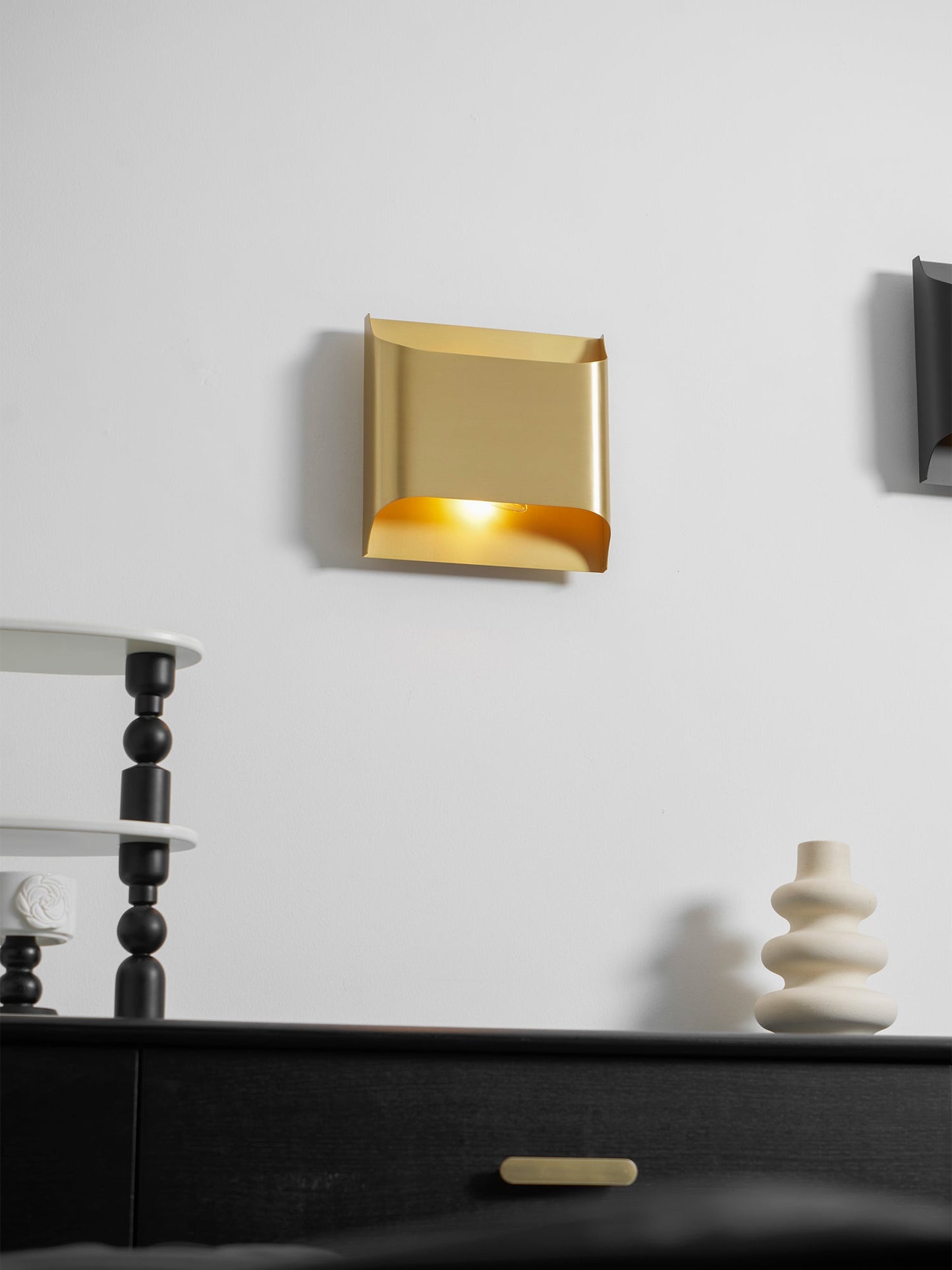 Arc Fold Brass Wall Sconce