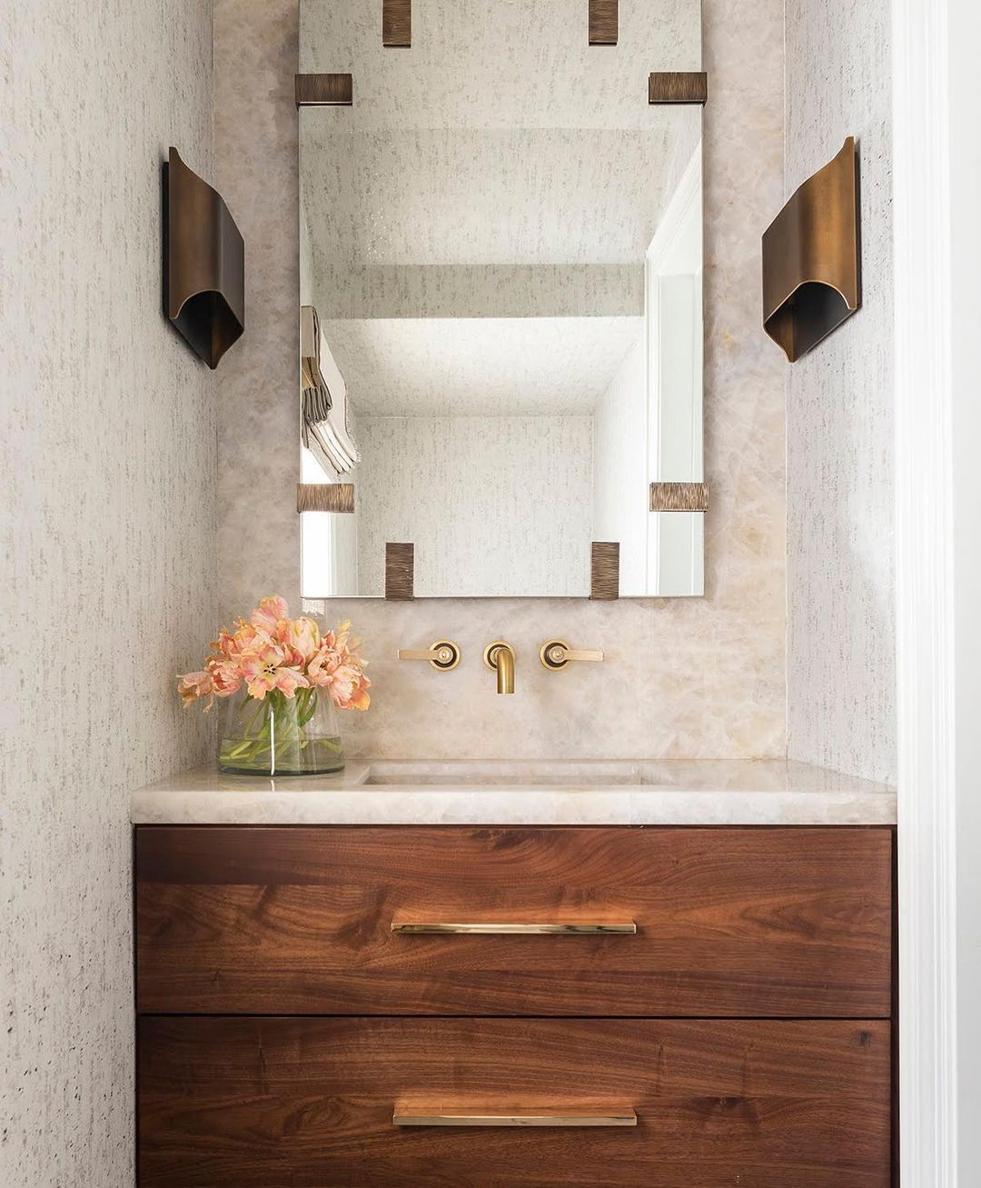 Arc Fold Brass Wall Sconce