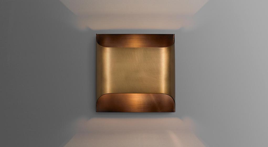 Arc Fold Brass Wall Sconce