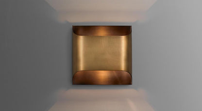 Arc Fold Brass Wall Sconce