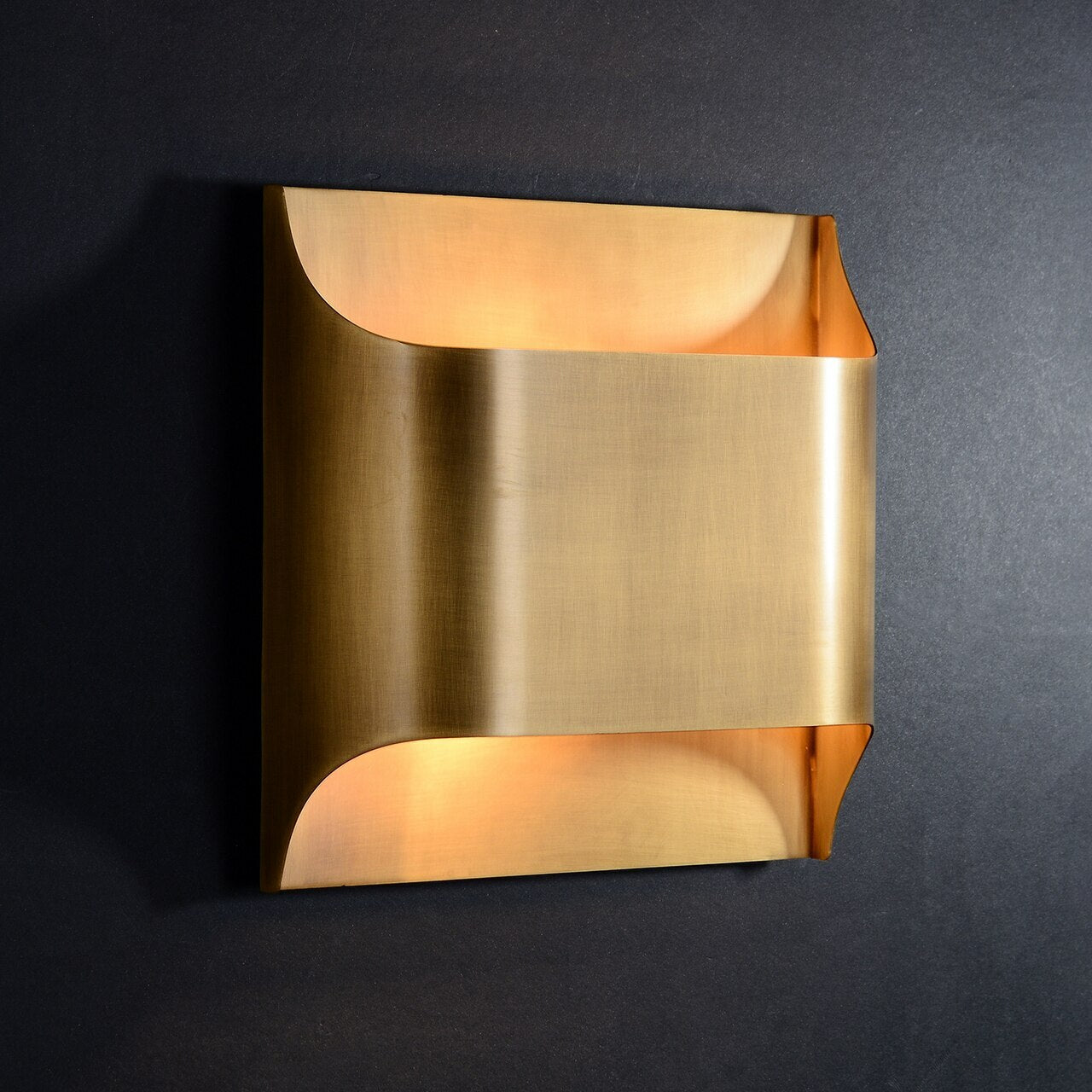 Arc Fold Brass Wall Sconce