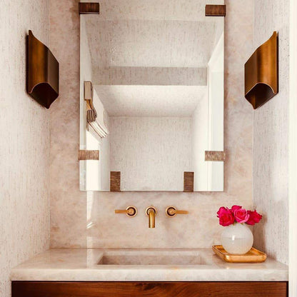 Arc Fold Brass Wall Sconce