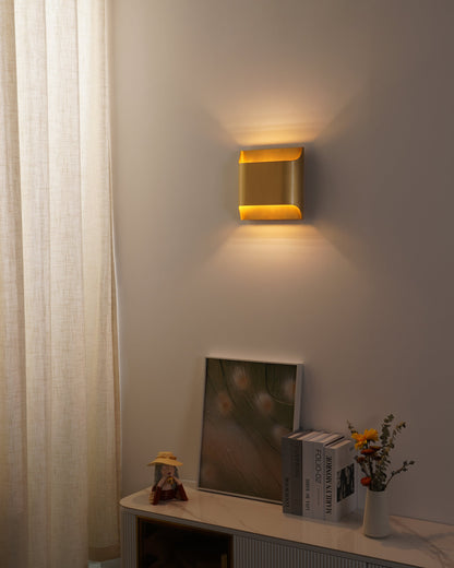 Arc Fold Brass Wall Sconce