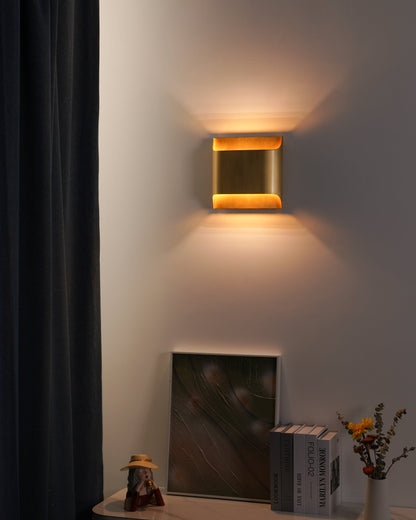 Arc Fold Brass Wall Sconce