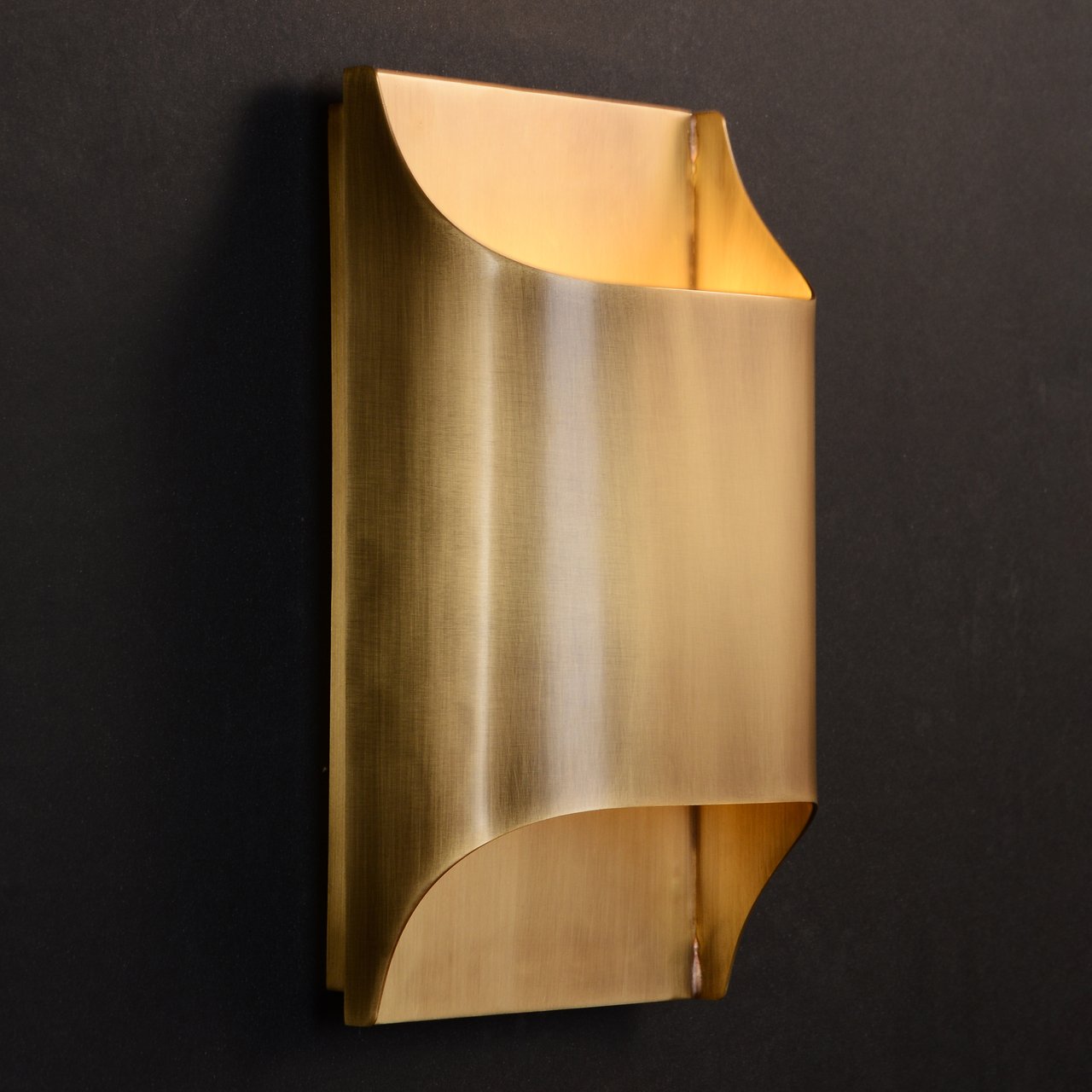 Arc Fold Brass Wall Sconce