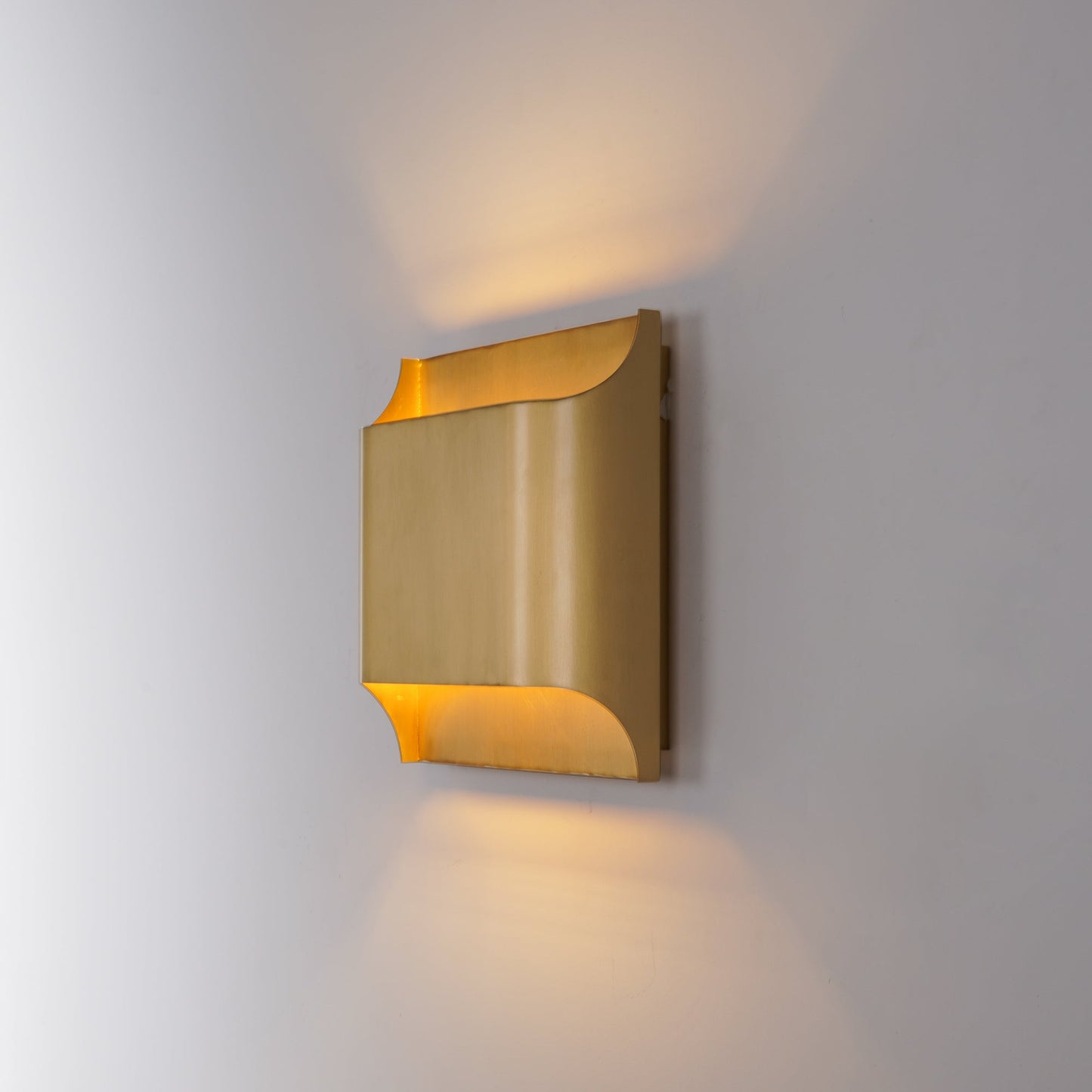 Arc Fold Brass Wall Sconce