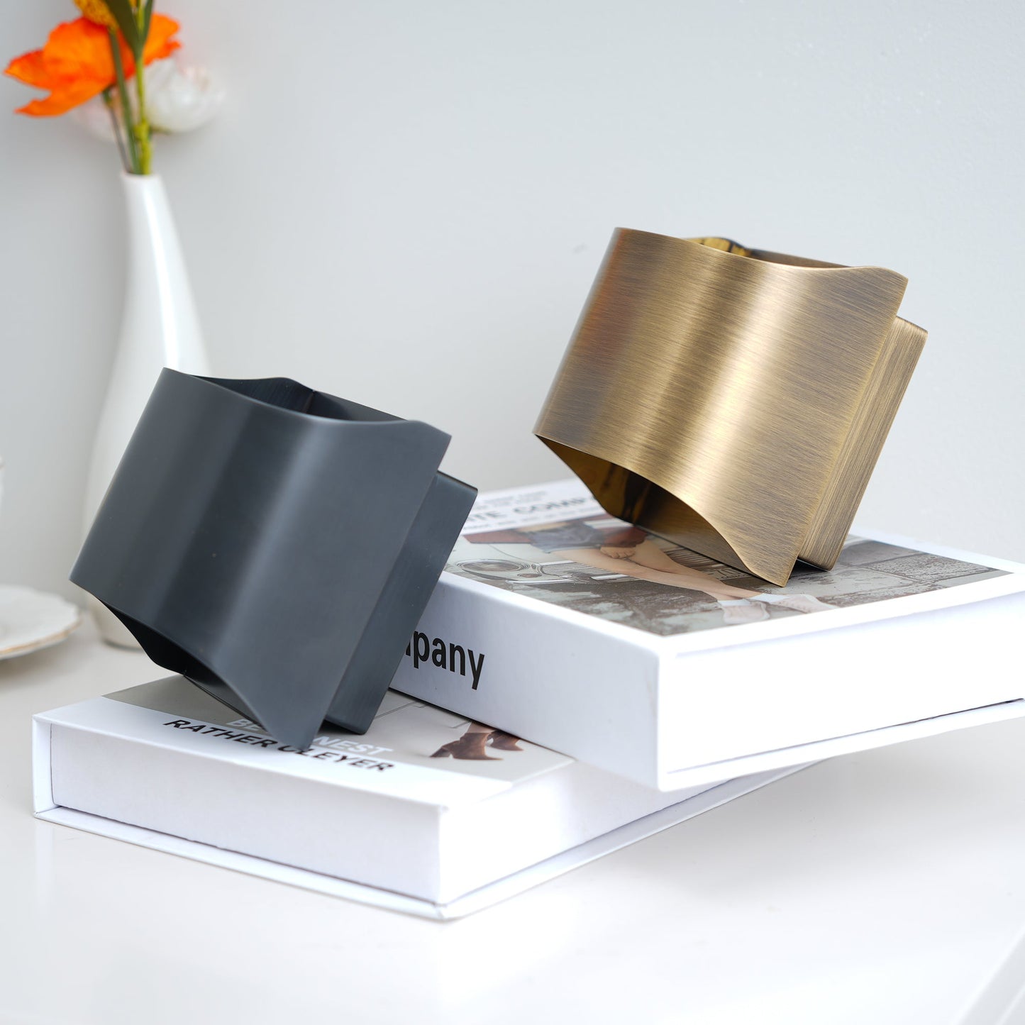 Arc Fold Brass Wall Sconce