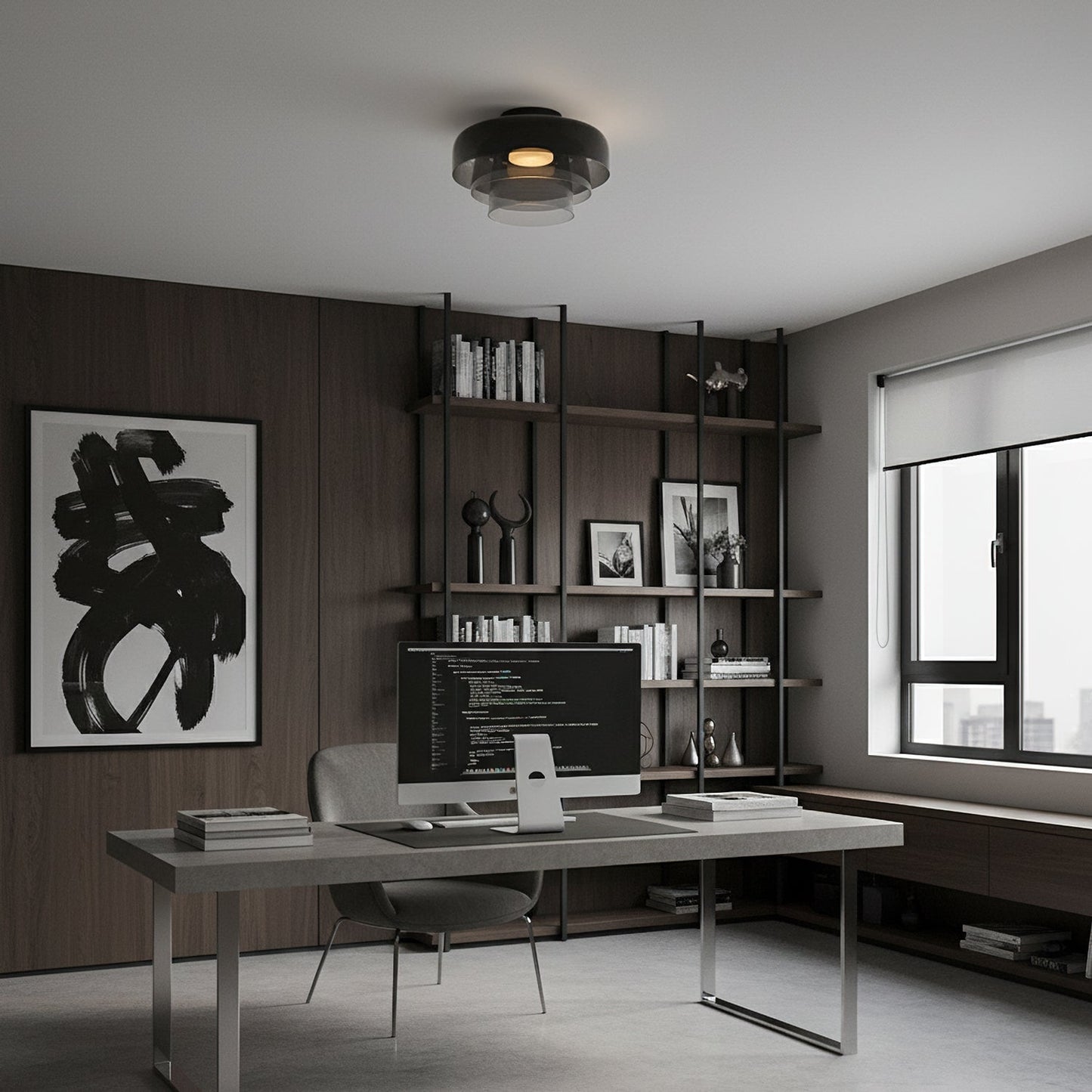 Levels Glass Ceiling Lamp