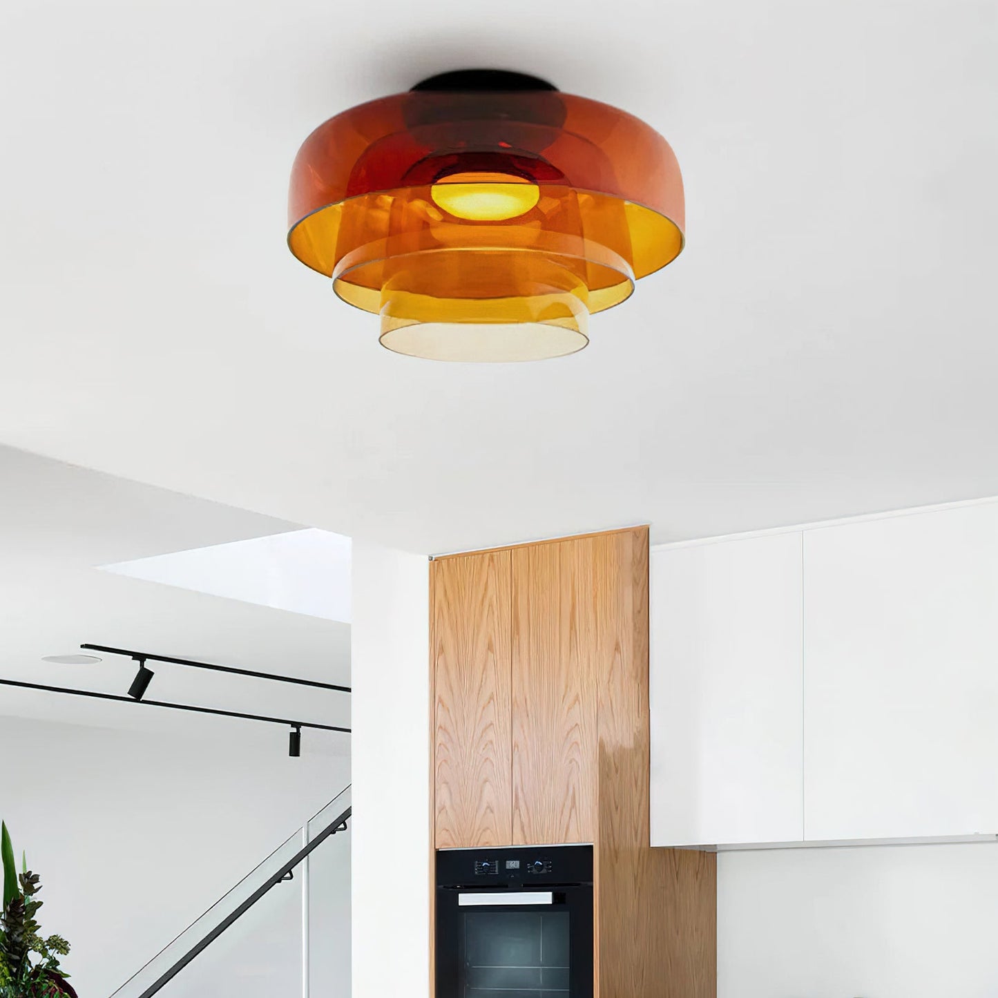 Levels Glass Ceiling Lamp