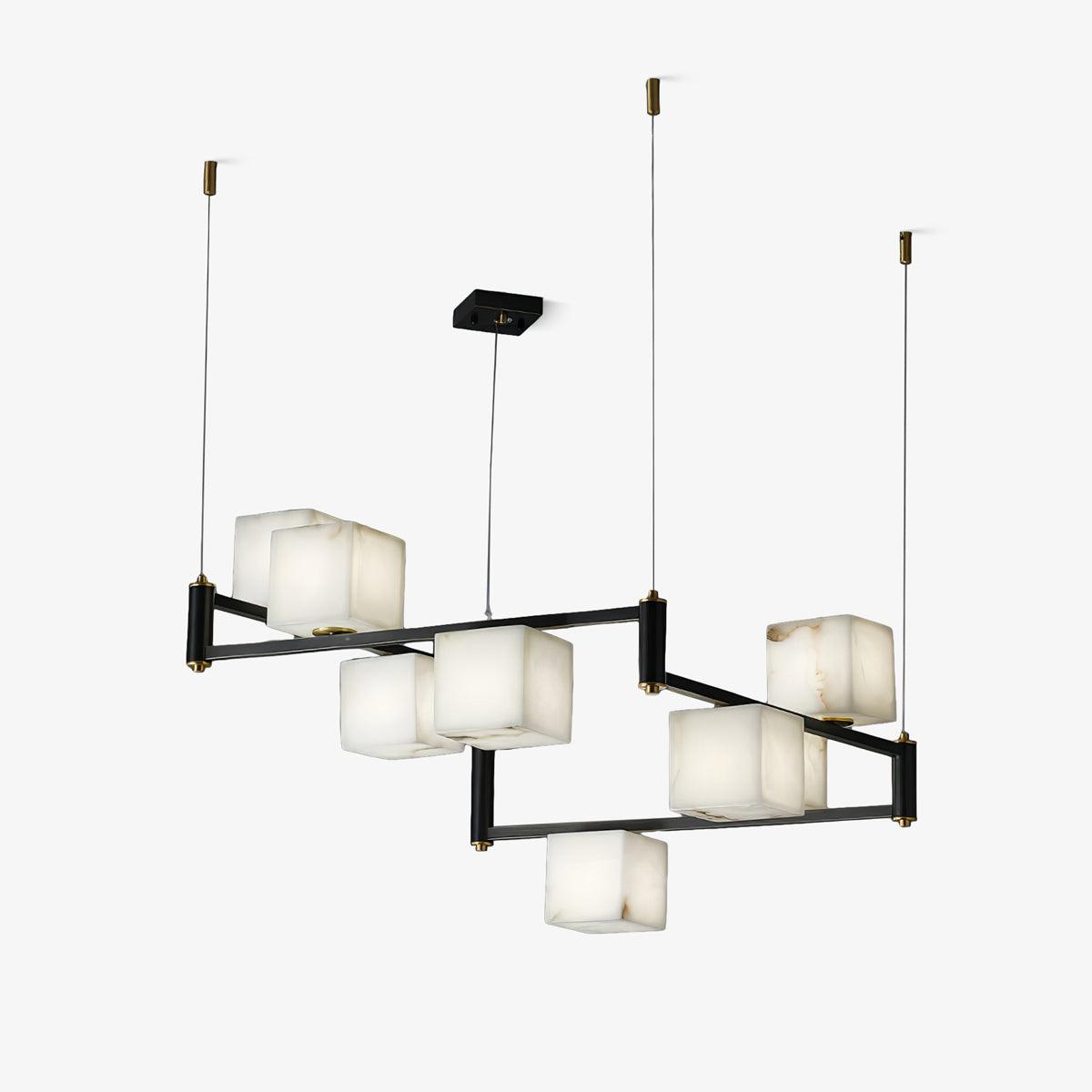 SCRIGNO Alabaster Box Chandelier