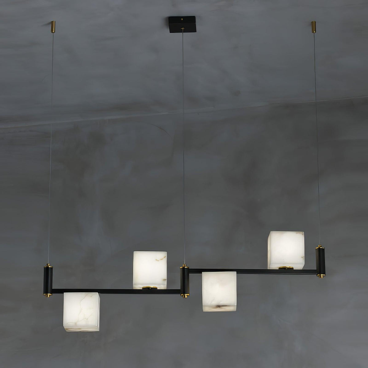 SCRIGNO Alabaster Box Chandelier