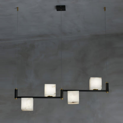 SCRIGNO Alabaster Box Chandelier