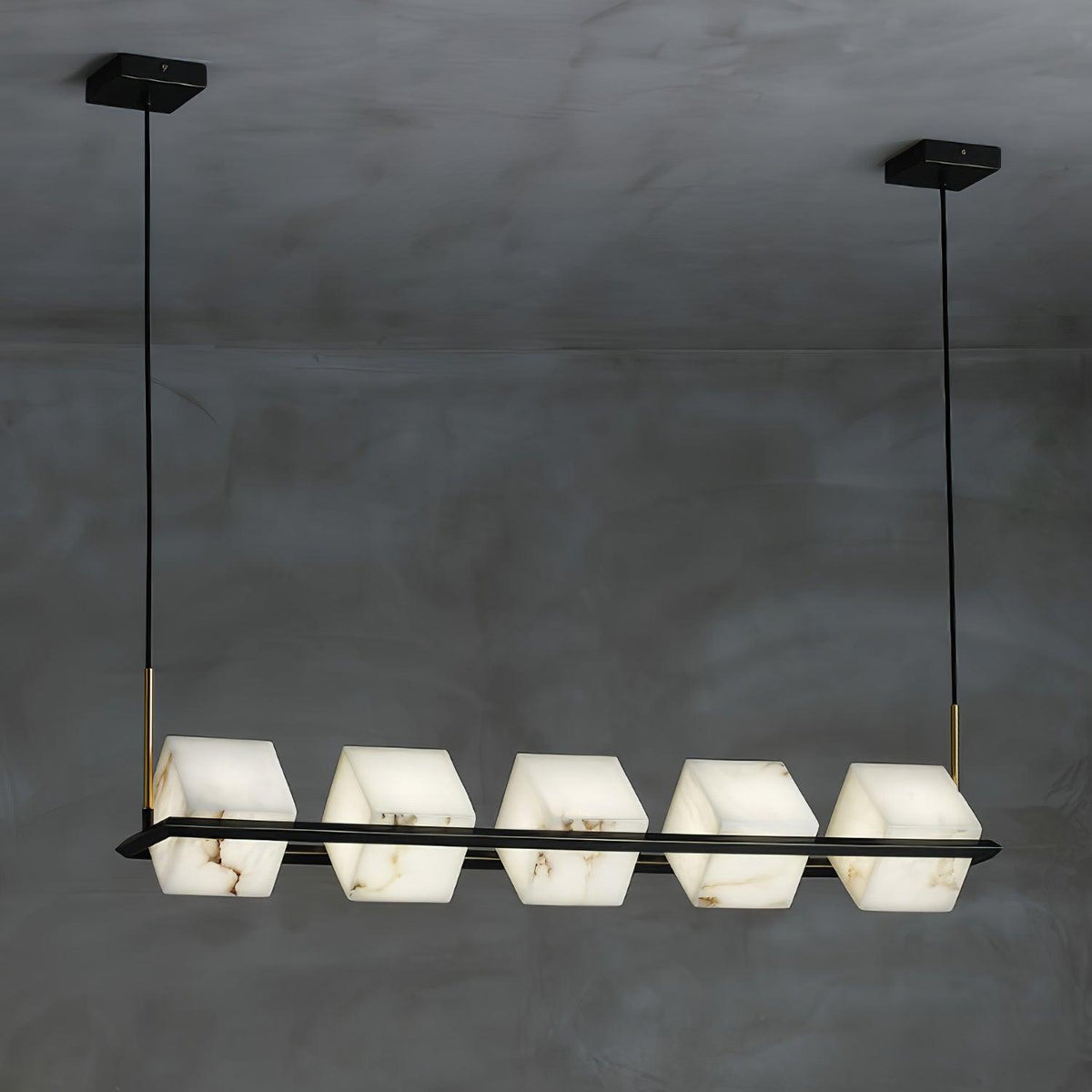 SCRIGNO Alabaster Box Chandelier