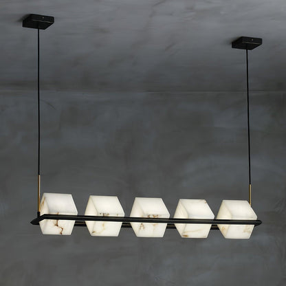 SCRIGNO Alabaster Box Chandelier