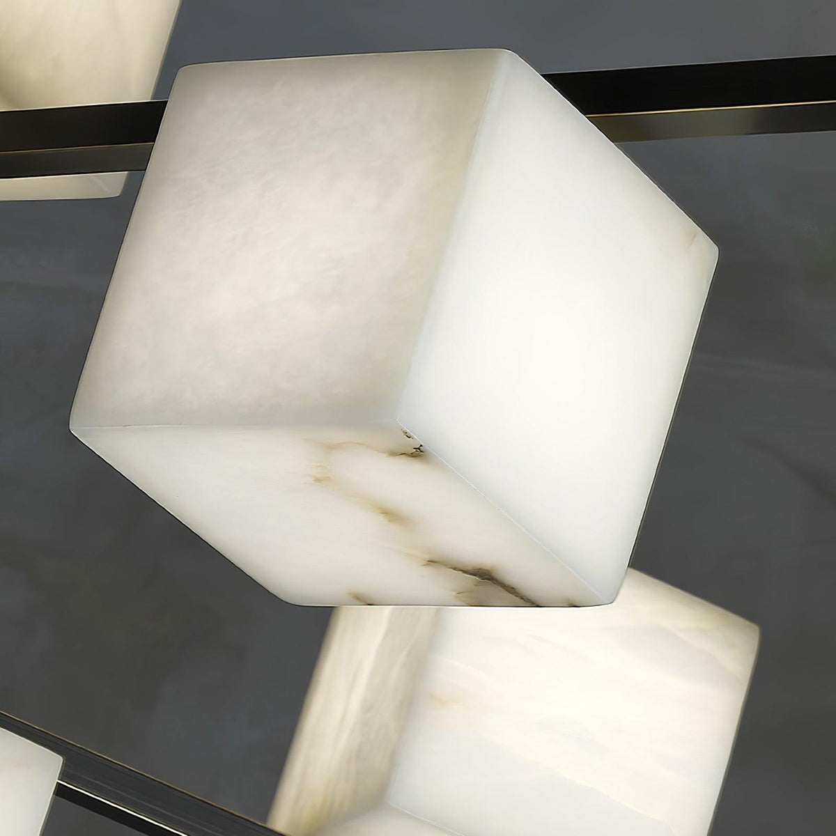 SCRIGNO Alabaster Box Chandelier