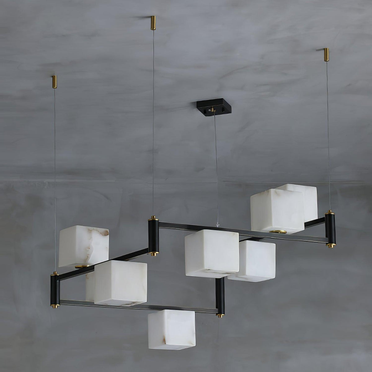 SCRIGNO Alabaster Box Chandelier