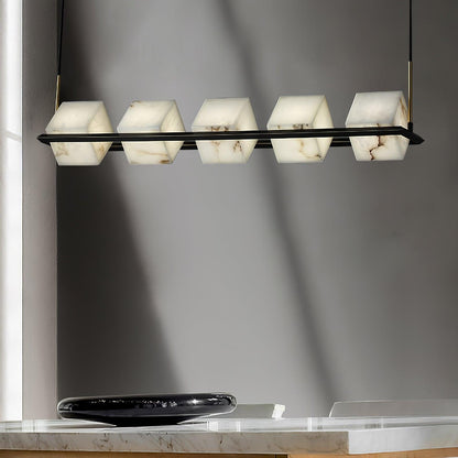 SCRIGNO Alabaster Box Chandelier
